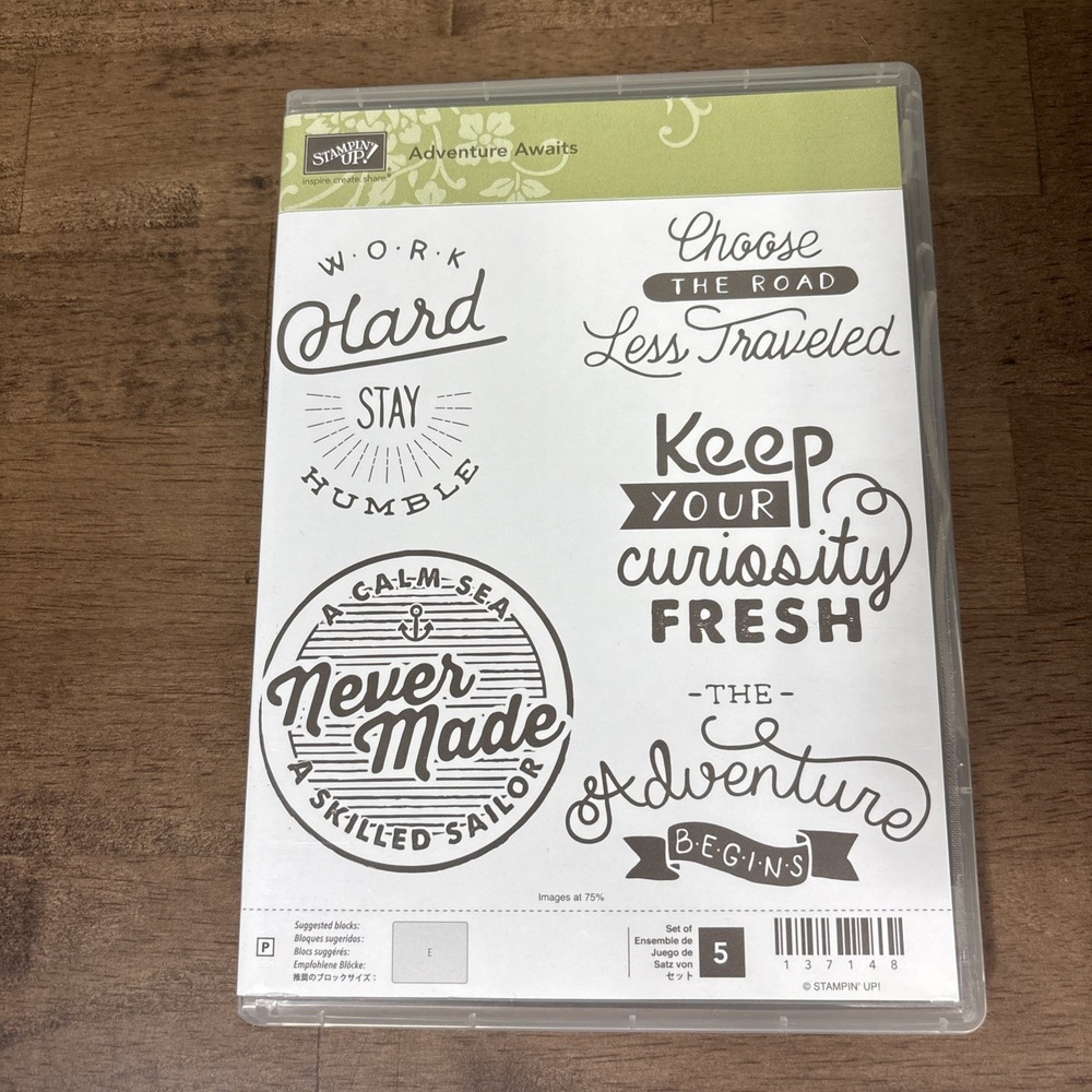 Stampin' Up! Adventure Awaits Set of 5 Photopolymer #137148
